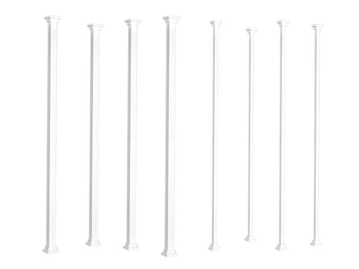 Colonne aluminium carrée