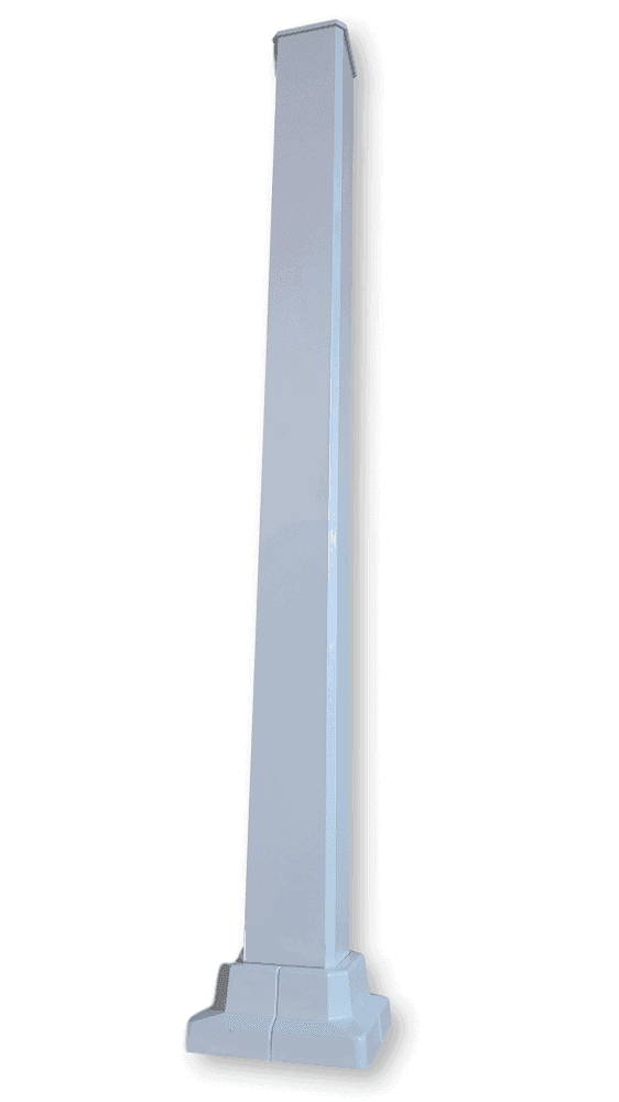 Poteau de rampe aluminium 3"