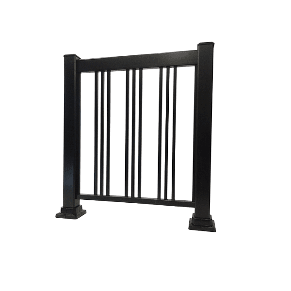 Rampe aluminium à barreaux triple